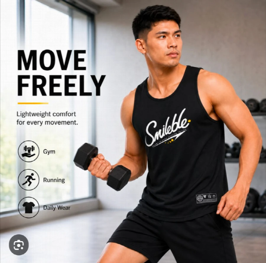 Sleeveless sports vest