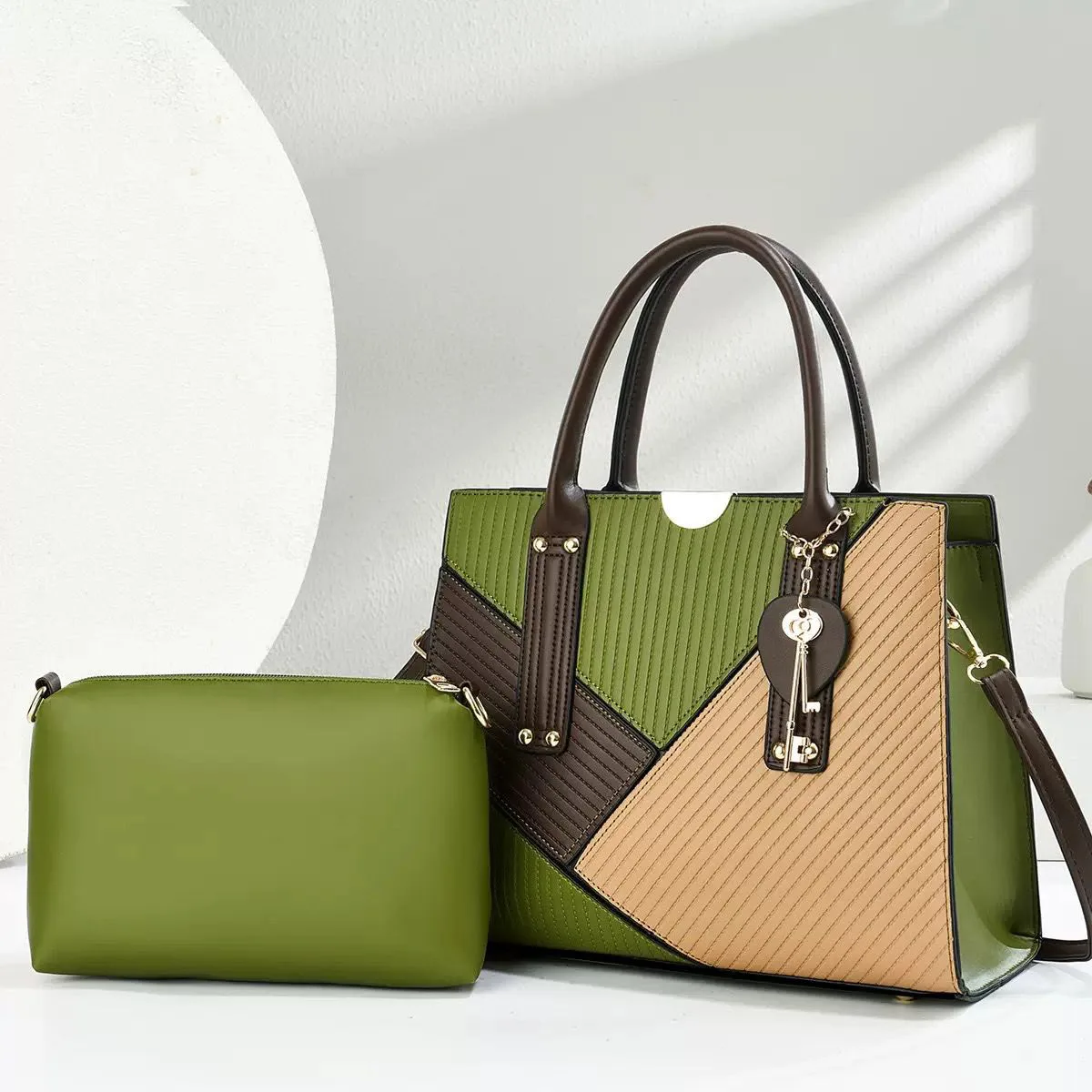 MIXED COLOUR HANDBAGS